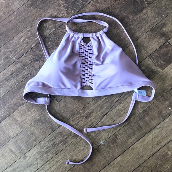 Light Purple Halter Bikini Top - Picture 1 of 4